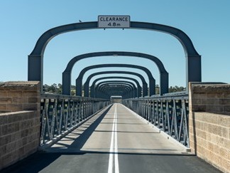 The refurbished Old Murray Bridge