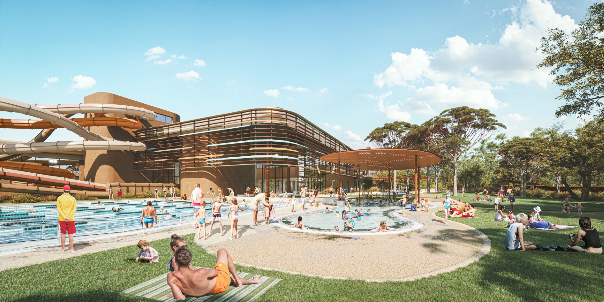 Artist impression of new Adelaide Aquatic Centre