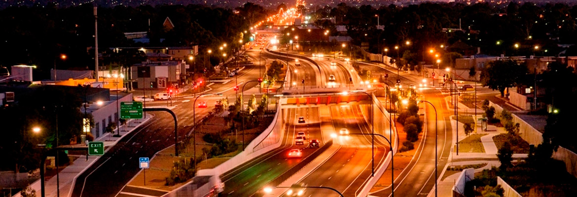 Completed Galipolli Underpass at night